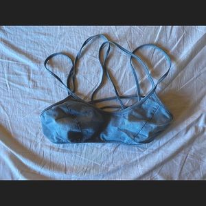 Cute strappy denim bralette
